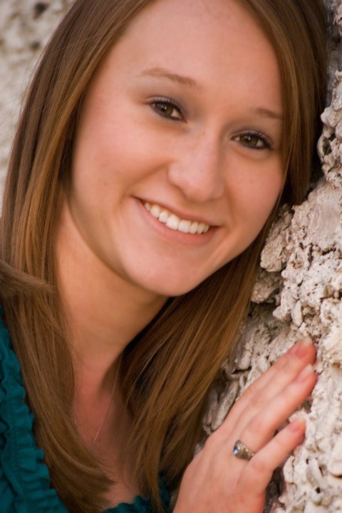 girl against tree